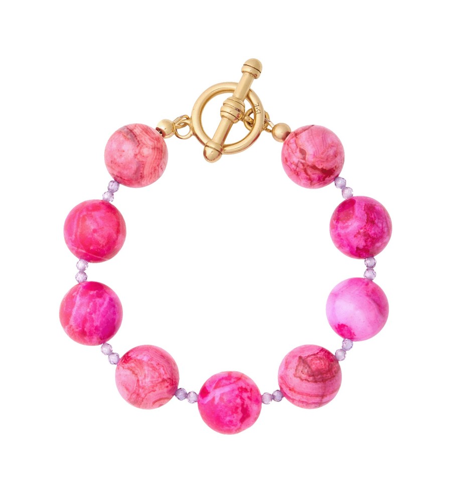 Jewellery Brinker & Eliza  | Brinker & Eliza Pink Gidget Bracelet